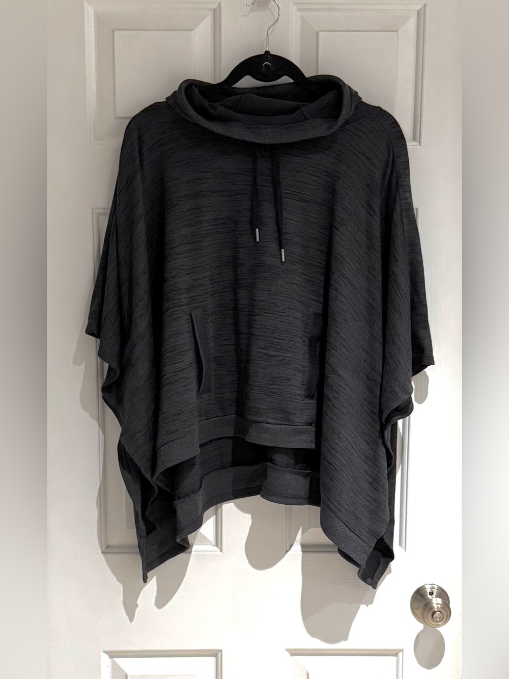 Athleta Charcoal Hooded Top Oversized! See last picture.
